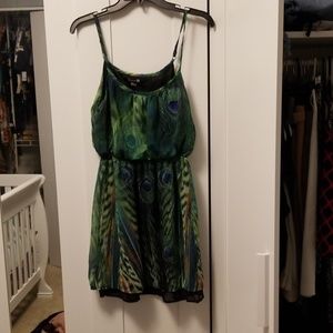Peacock inspired dress